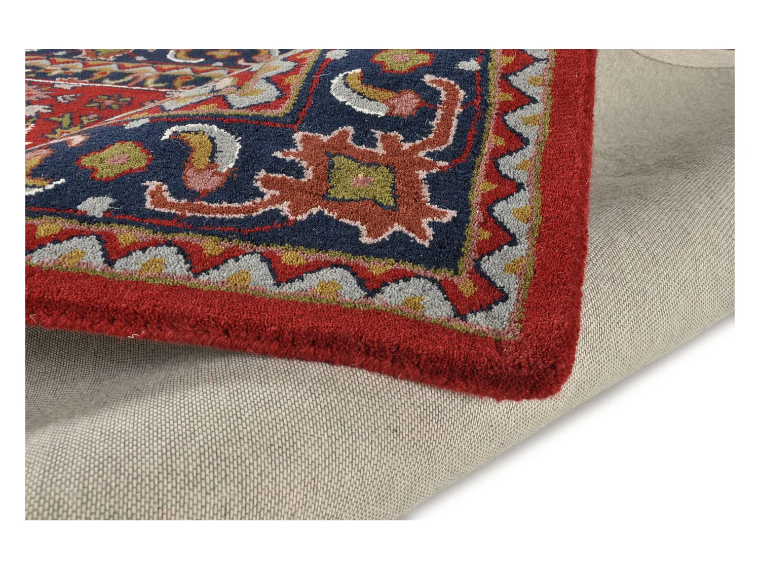 Tapis d'Orient tufté à la main en laine 140x200 cm rouge Royal Orient
