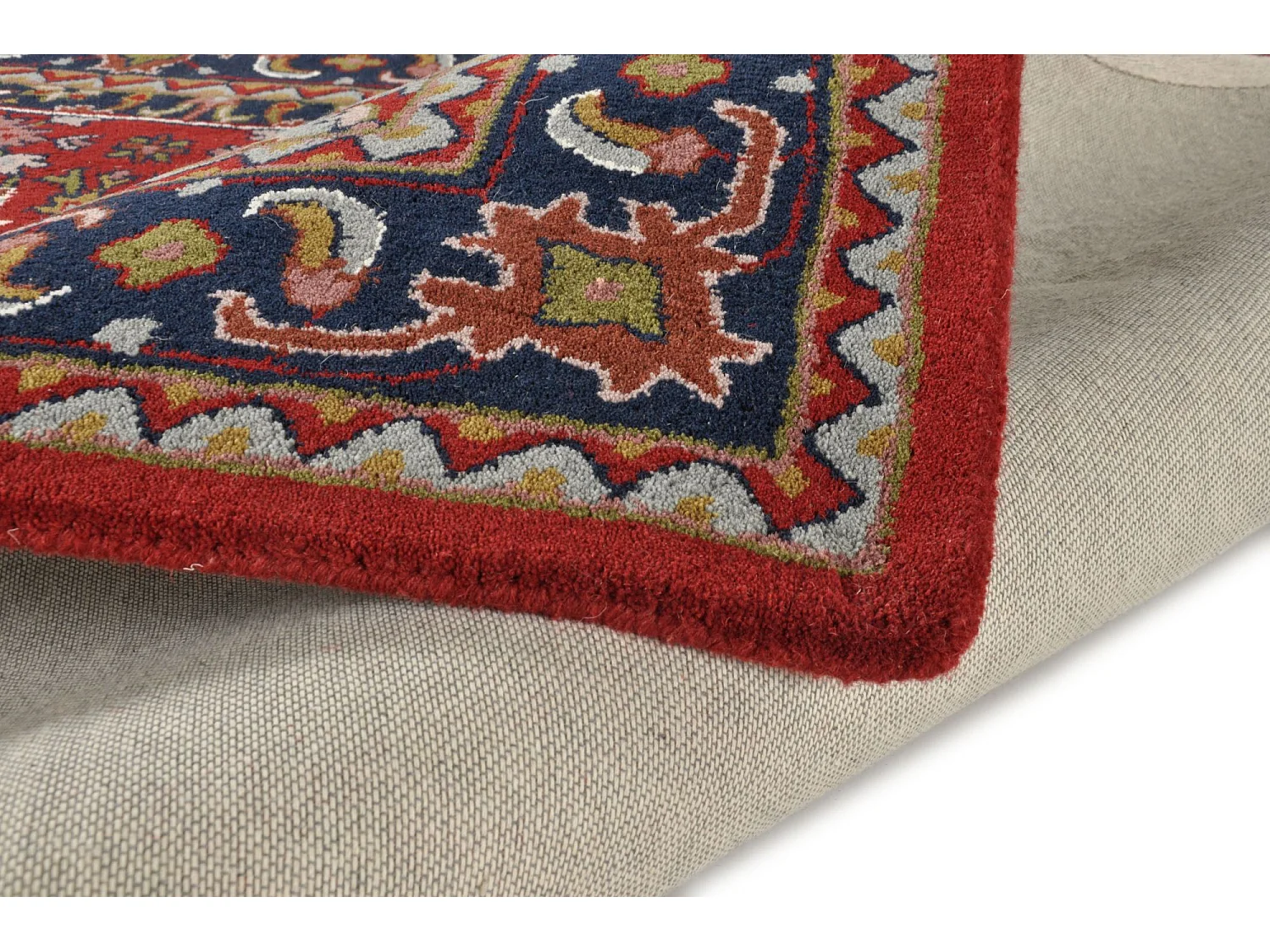 Tapis d'Orient tufté à la main en laine 140x200 cm rouge Royal Orient