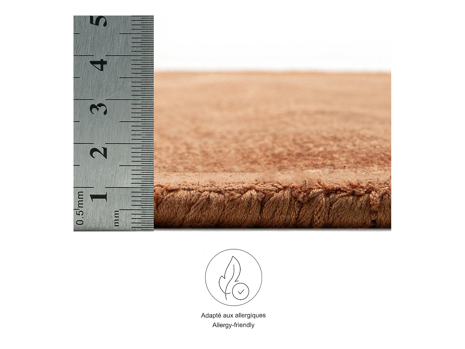 Alfombra tejida a mano de viscosa 190x290 cm Cobre Star