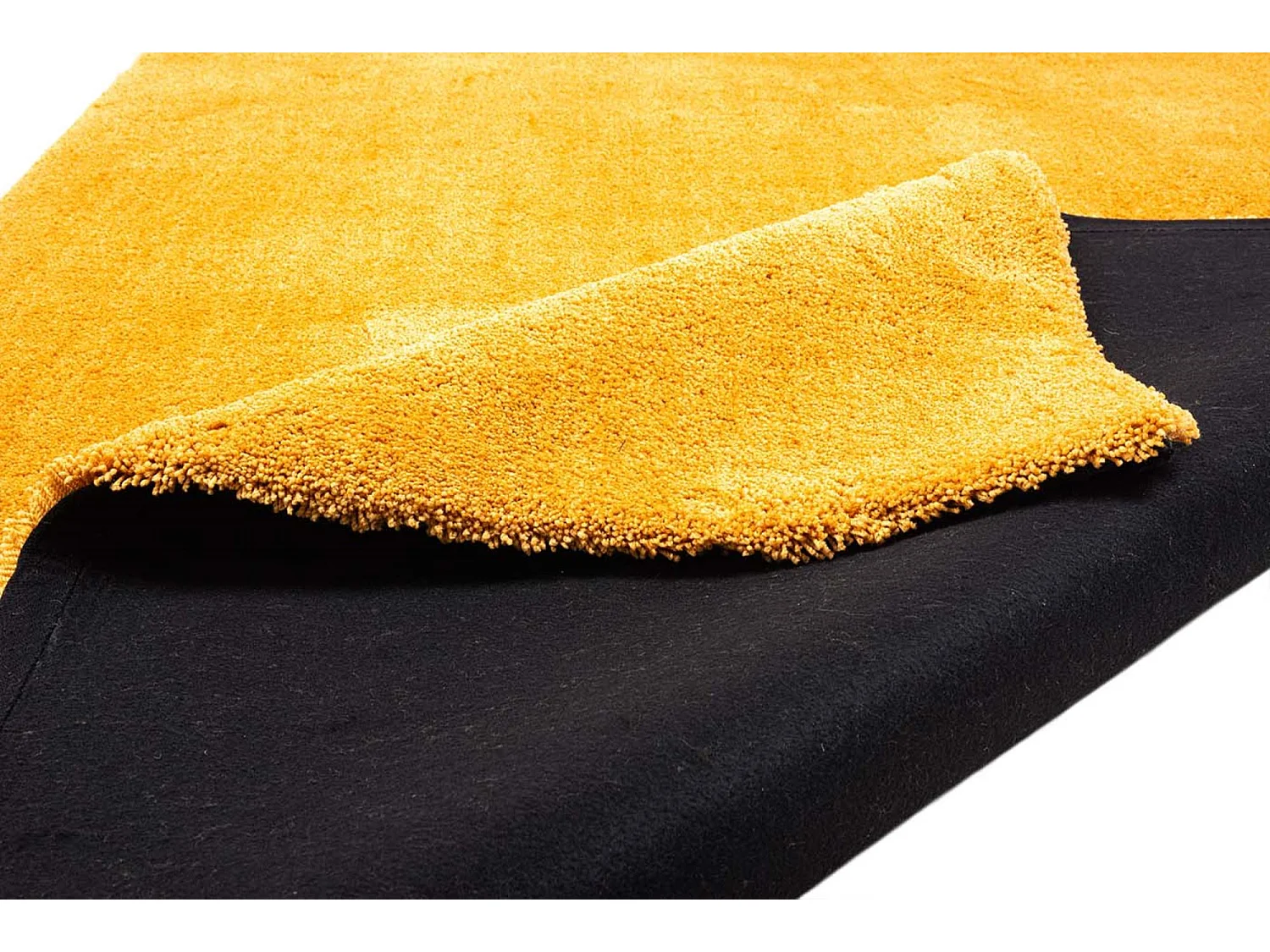 Tapis Shaggy tufté à la main 160x230 cm or Cozy