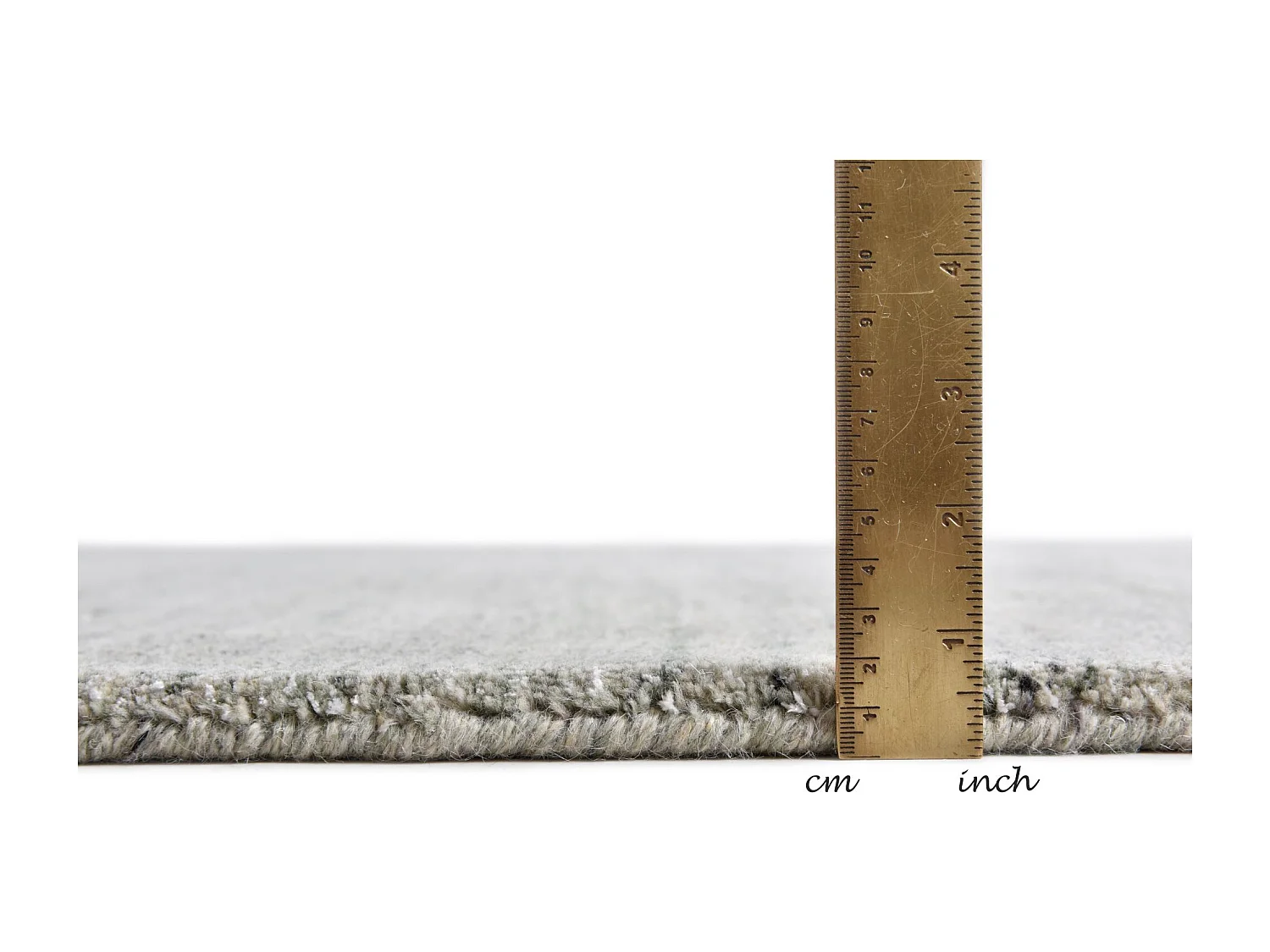 Tapis tissé à la main en laine et viscose 60x90 cm vert Sandiego