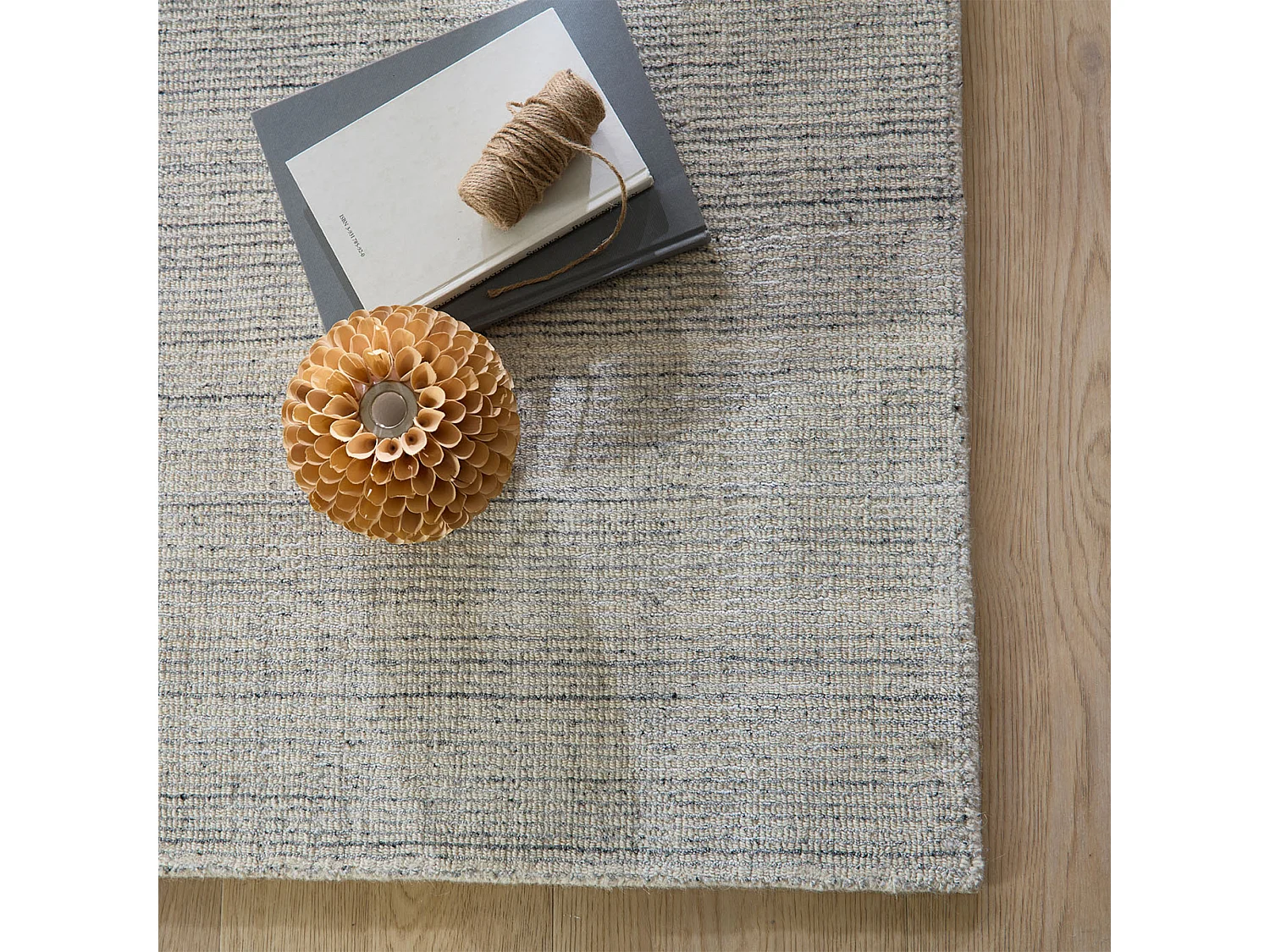 Tapis Hygge en viscose et laine  40x60 cm argent Boston