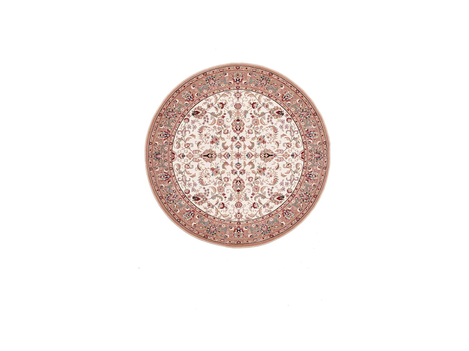 Gewebter Orientteppich mit Bordüre 200x200 cm Beige Dolna