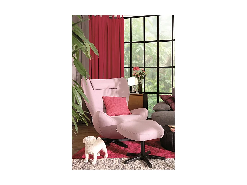 Handgewebter Viskoseteppich 85x155 cm Fuchsia Shine