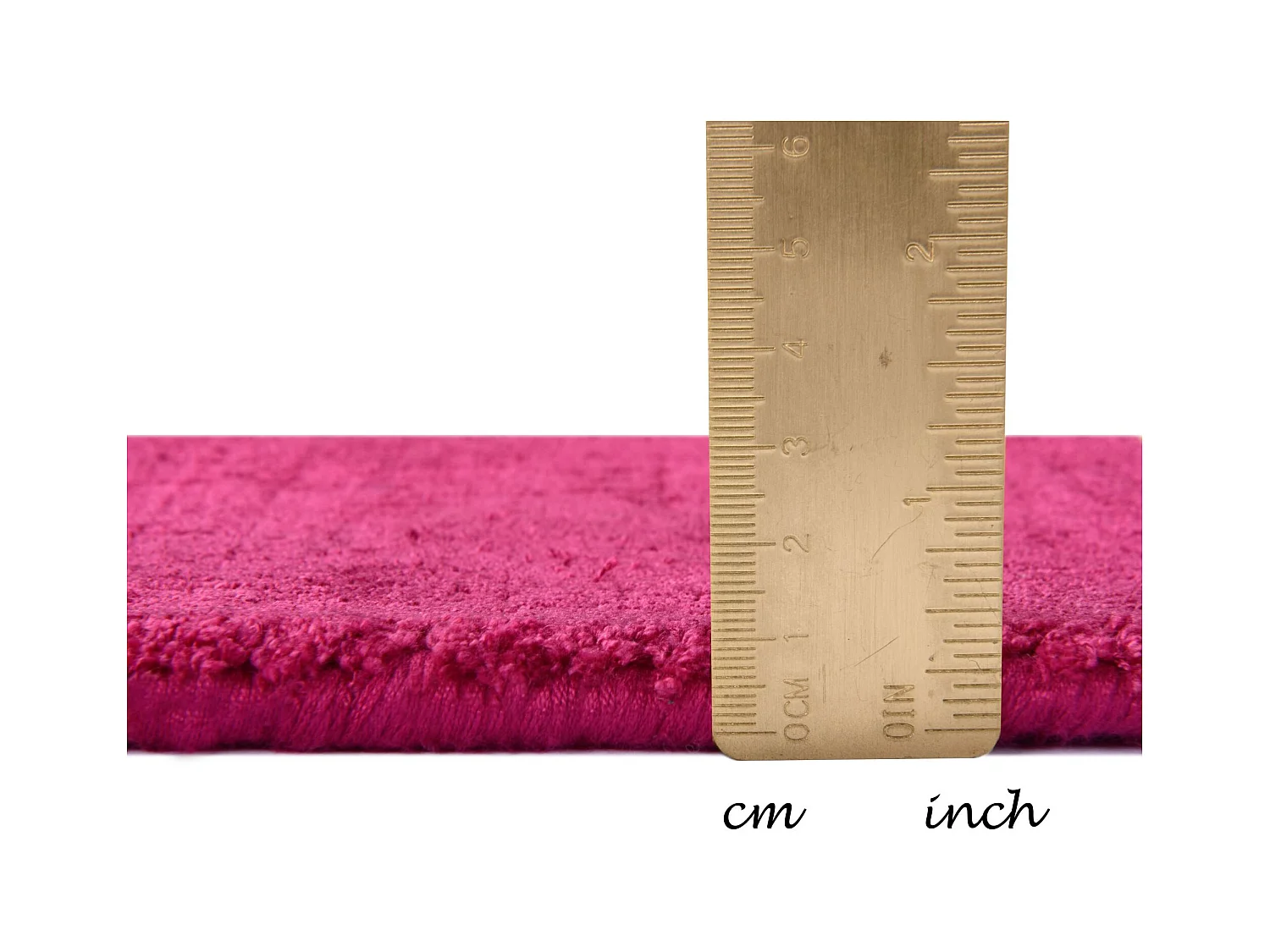 Handgewebter Viskoseteppich 85x155 cm Fuchsia Shine