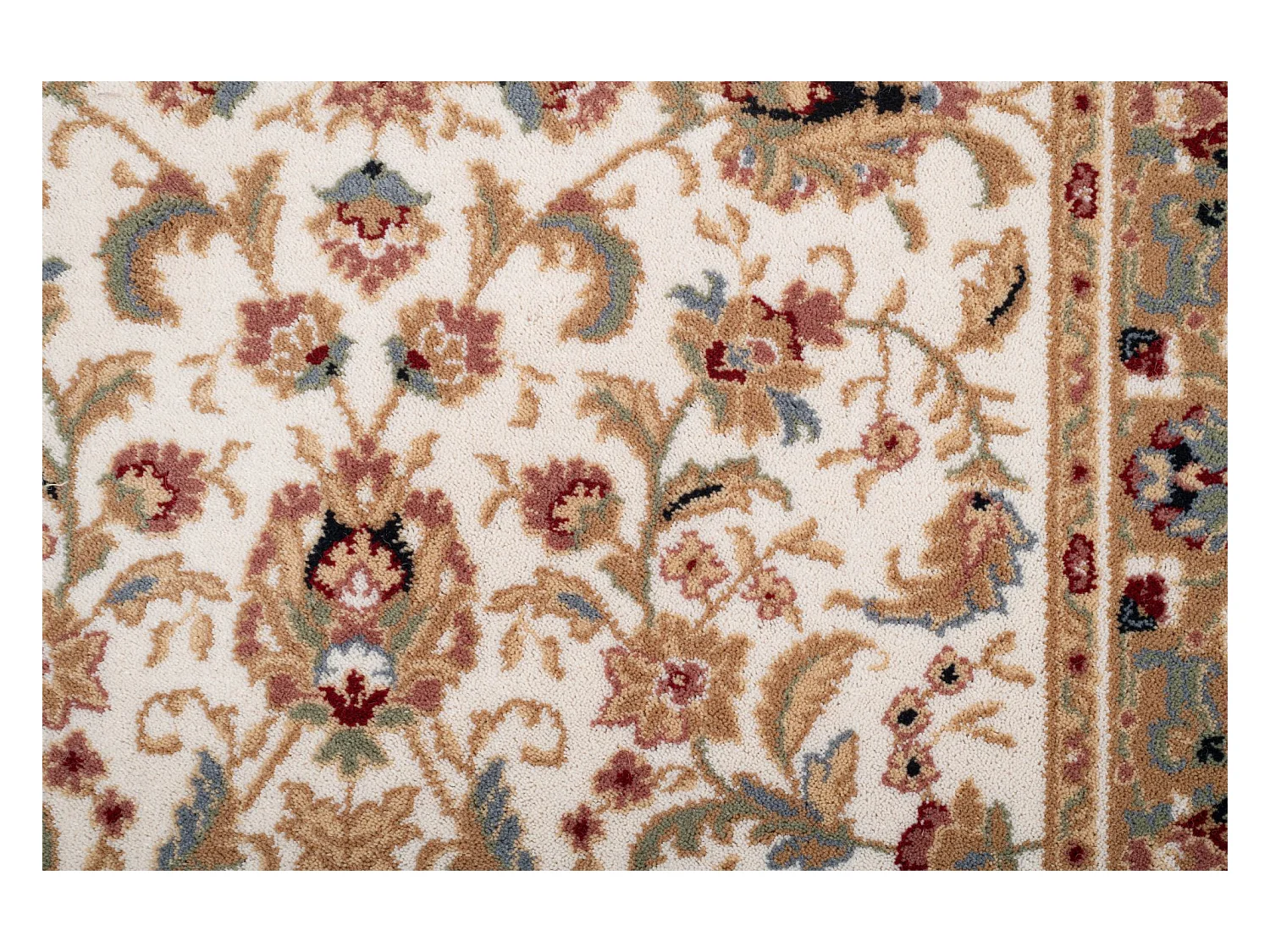 Tapis d'Orient tissé avec bordure 80x250 cm beige Dolna