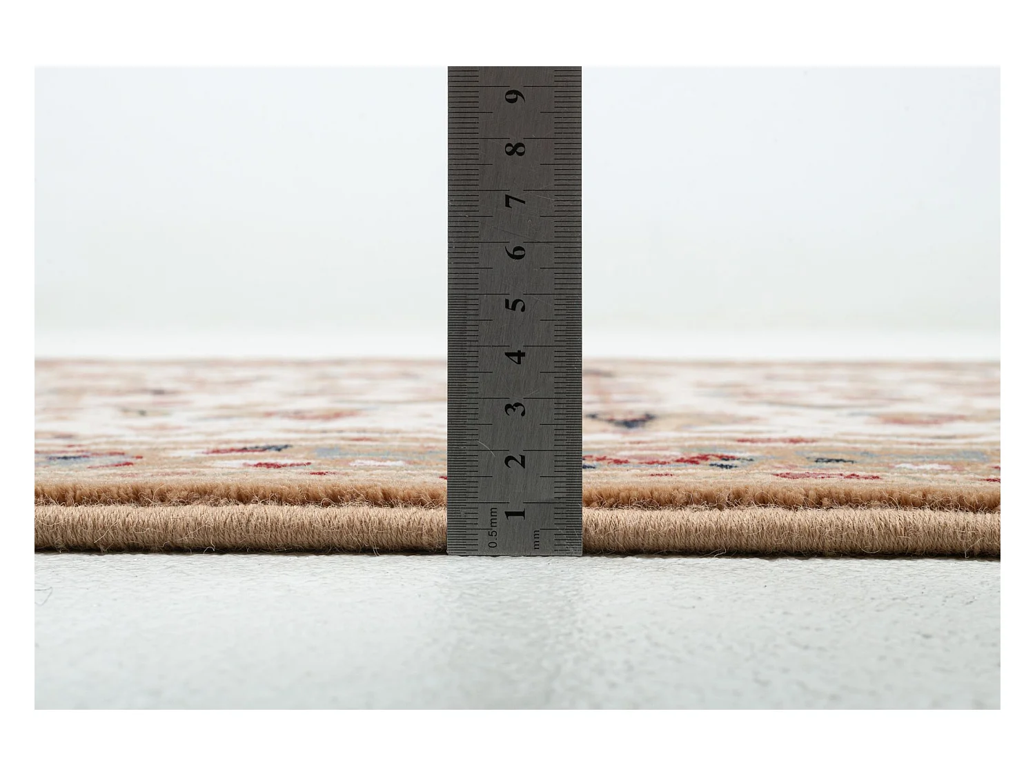 Tapis d'Orient tissé avec bordure 80x250 cm beige Dolna