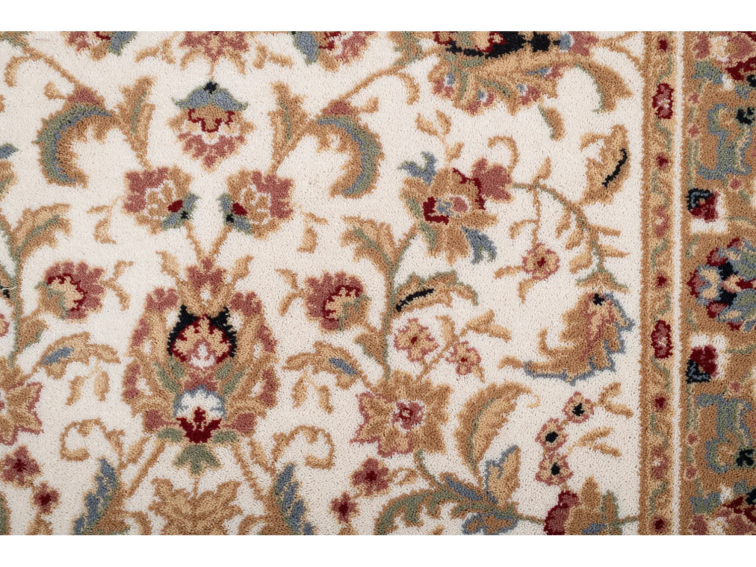 Tapis d'Orient tissé avec bordure 80x250 cm beige Dolna