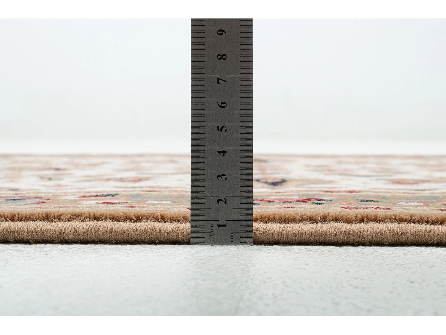 Tapis d'Orient tissé avec bordure 80x250 cm beige Dolna