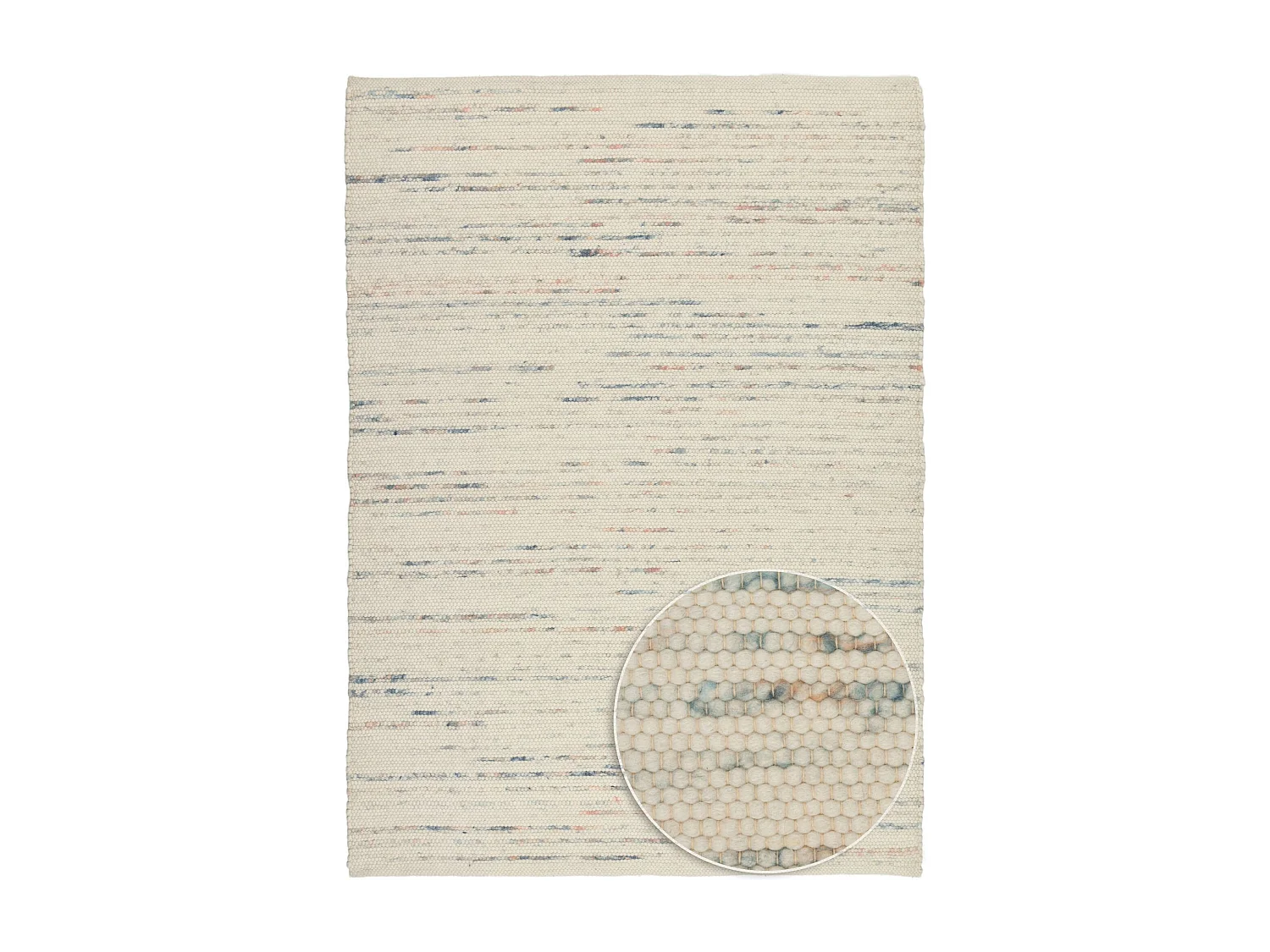 Tapis en laine réversible tissé à la main 120x180 cm multicolor Alpen