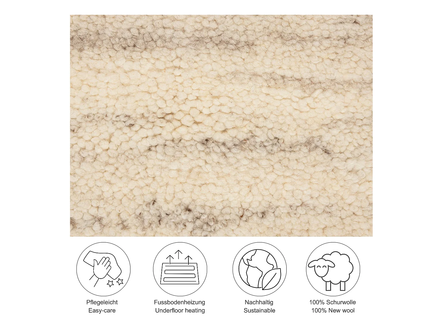 Tapis berbère noué à la main en laine 70x620 cm jaspe Hadj