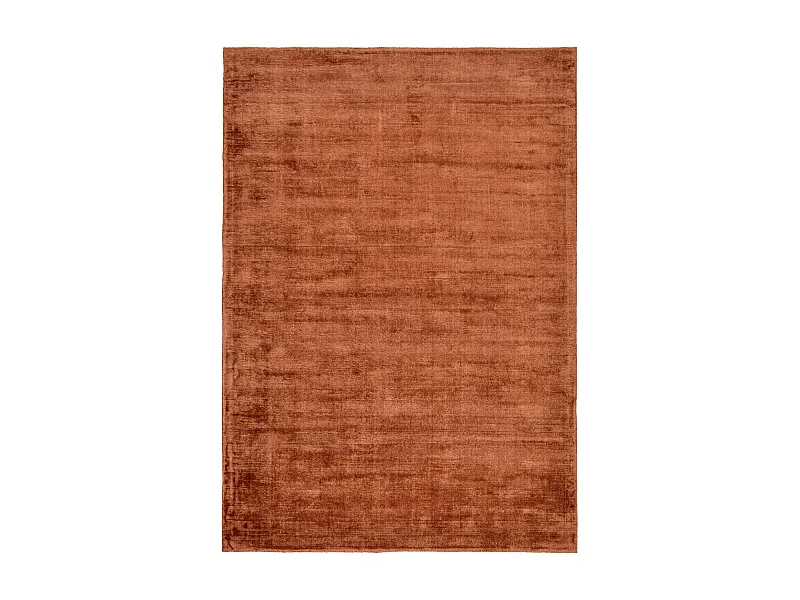 Alfombra de viscosa tejida a mano 190x290 cm Cobre Shine