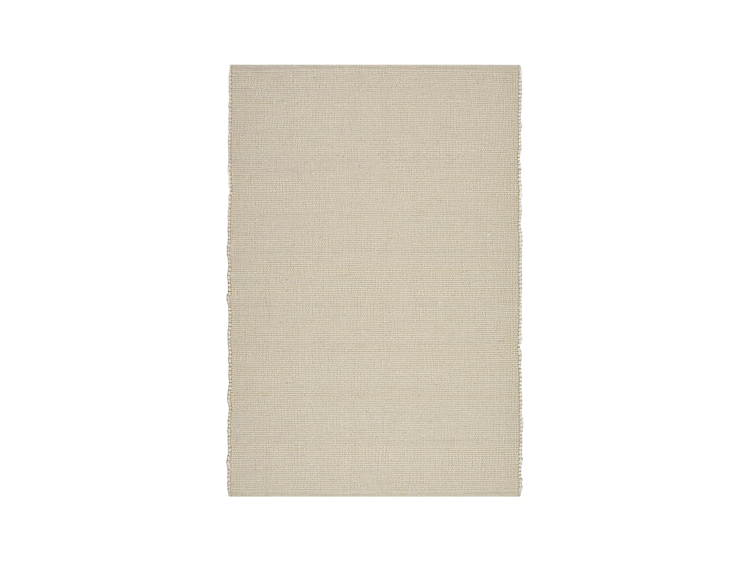 Wollteppich handgewebt wendbar 140x200 cm Woll Weiß Alm-Glück