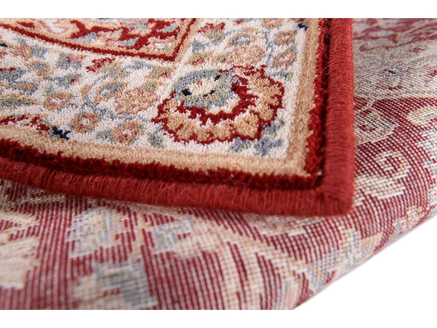 Tapis d'Orient tissé avec bordure 80x150 cm rouge Dolna
