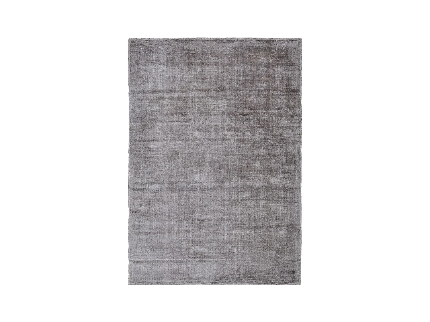 Handgewebter Viskoseteppich 190x290 cm Grau Shine