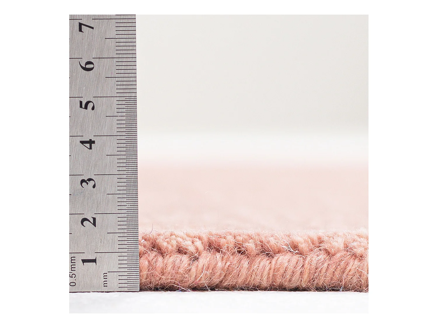 Tapis UNI tissé à la main  190x250 cm bois de roses Holi