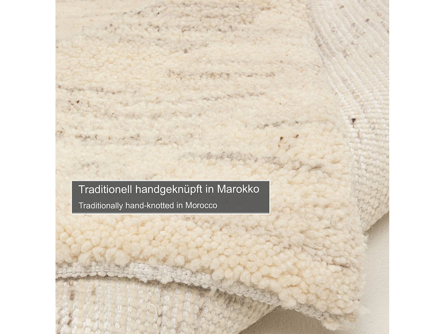 Handgeknüpfter Berberteppich aus Wolle 300x400 cm Jaspe Hadj