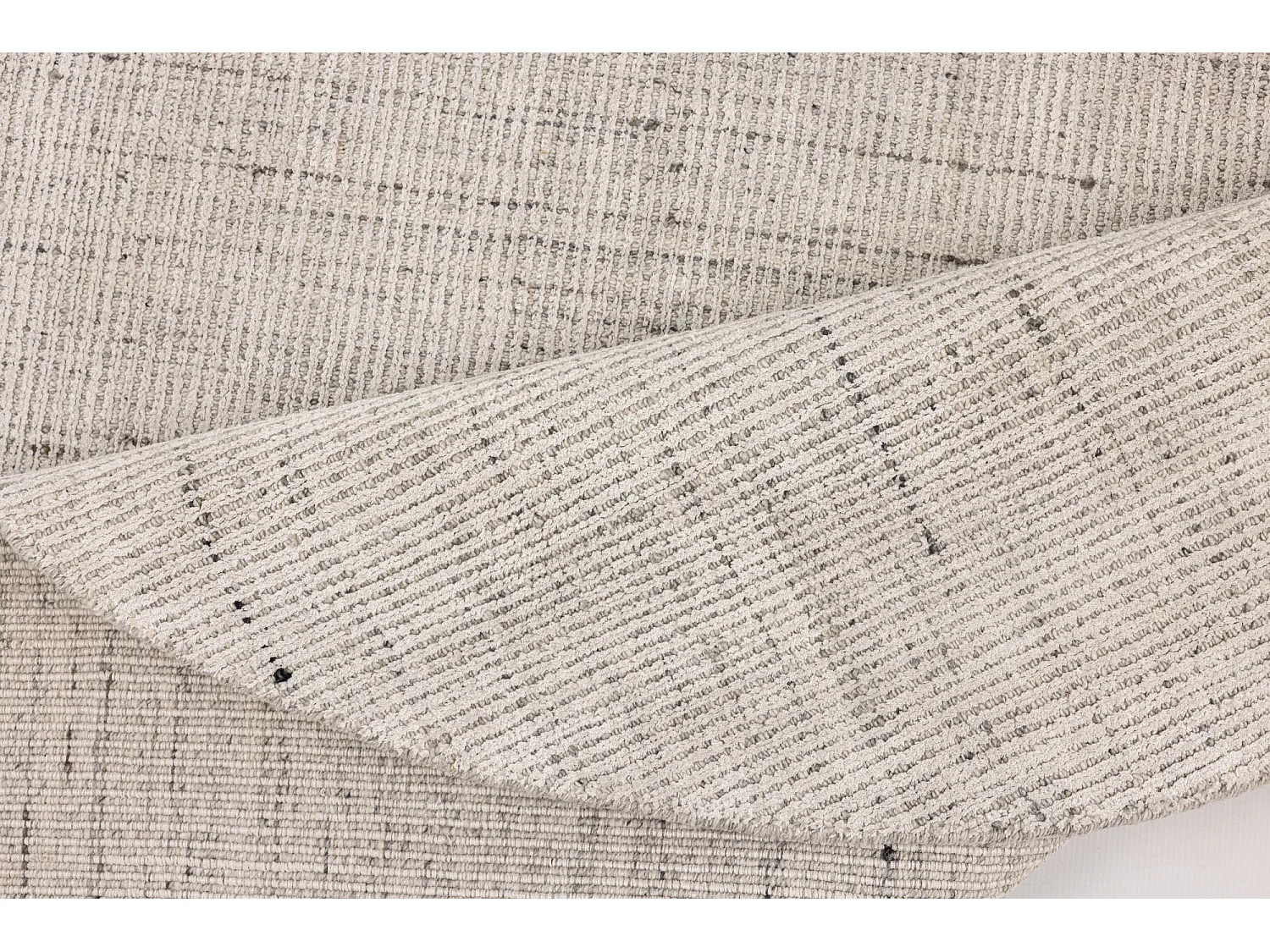 Tappeto UNI a righe in viscosa e lana 120x120 cm  Venus