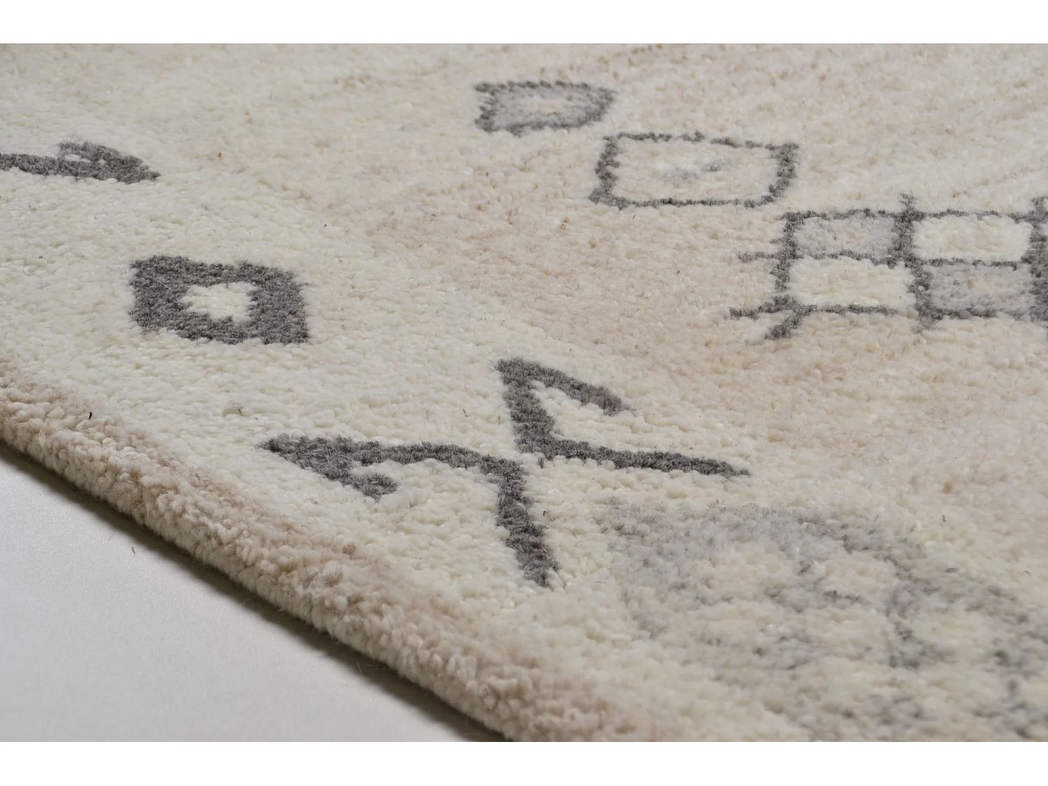 Tapis en laine tufté à la main, style berbère 160x230 cm mélange Royal Berber