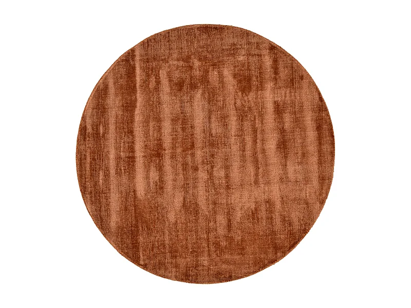 Handgeweven tapijt van viscose 150x150 cm koper Star