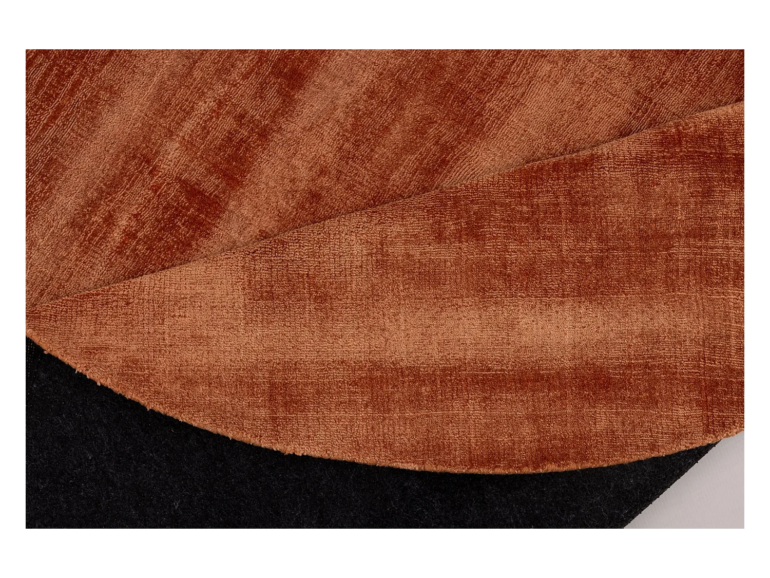 Tapis tissé à la main en viscose190x190 cm cuivre Star