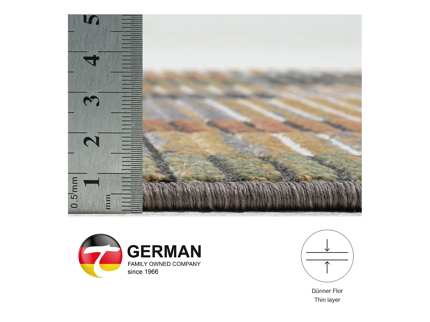 Tapis tissé à plat aspect patchwork  80x280 cm multicolor Corduletta