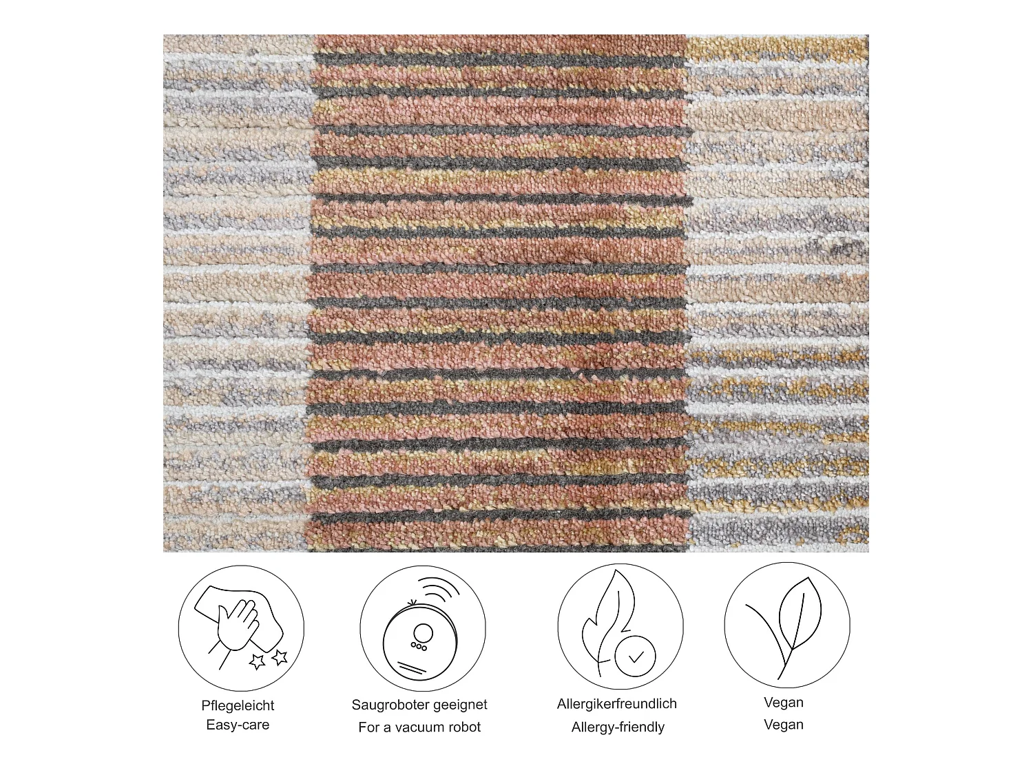 Flachgewebeteppich in Patchwork-Optik 80x280 cm Bunt Corduletta