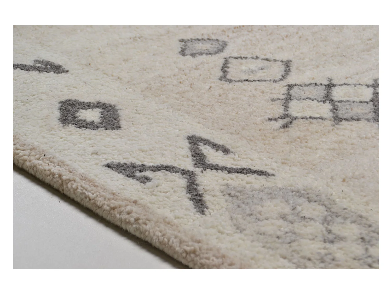 Tapis en laine tufté à la main, style berbère 60x90 cm mélange Royal Berber