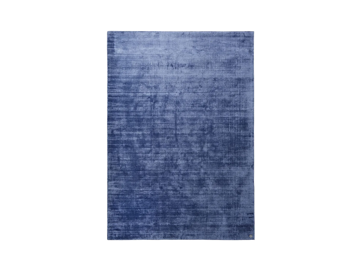 Tapis en viscose tissé à la main 140x200 cm bleu Shine