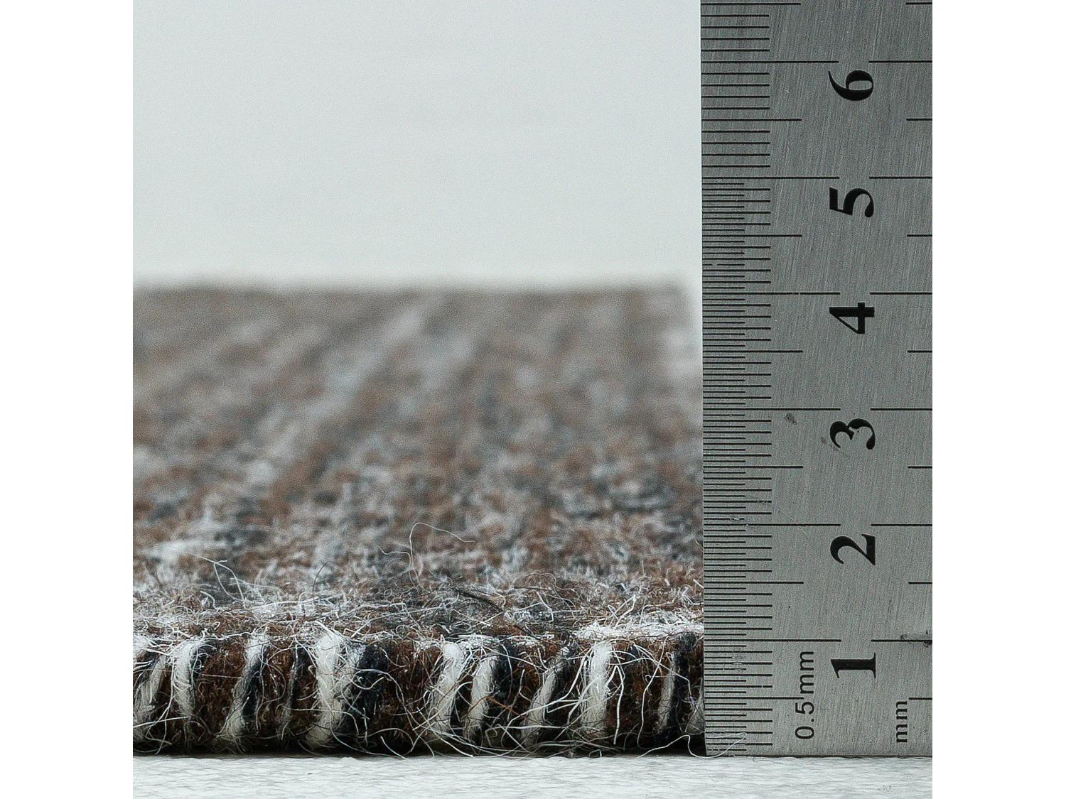 Tapis en laine de style scandinave 80x180 cm natural gris Trondheim