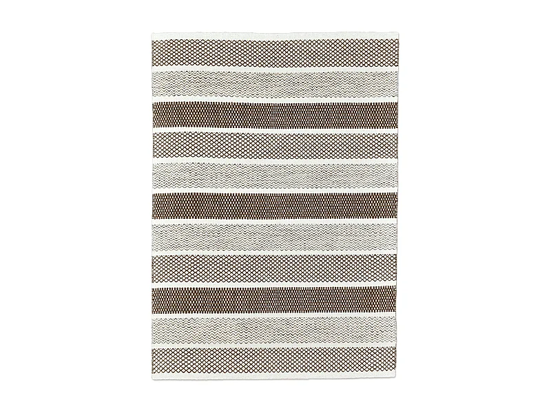 Wollen tapijt in Scandinavische stijl 80x180 cm natuurlijk grijs Trondheim