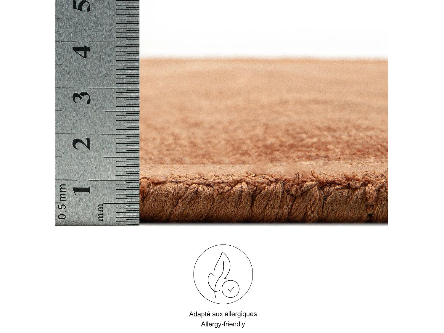 Handgeweven tapijt van viscose 170x240 cm koper Star