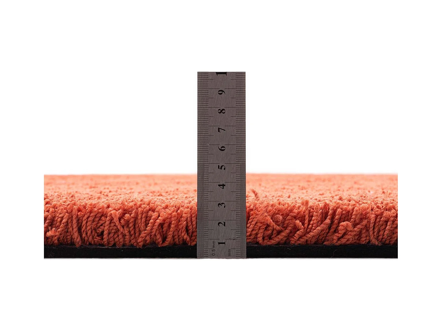 Tapis Shaggy tufté à la main 80x120 cm rouille Cozy