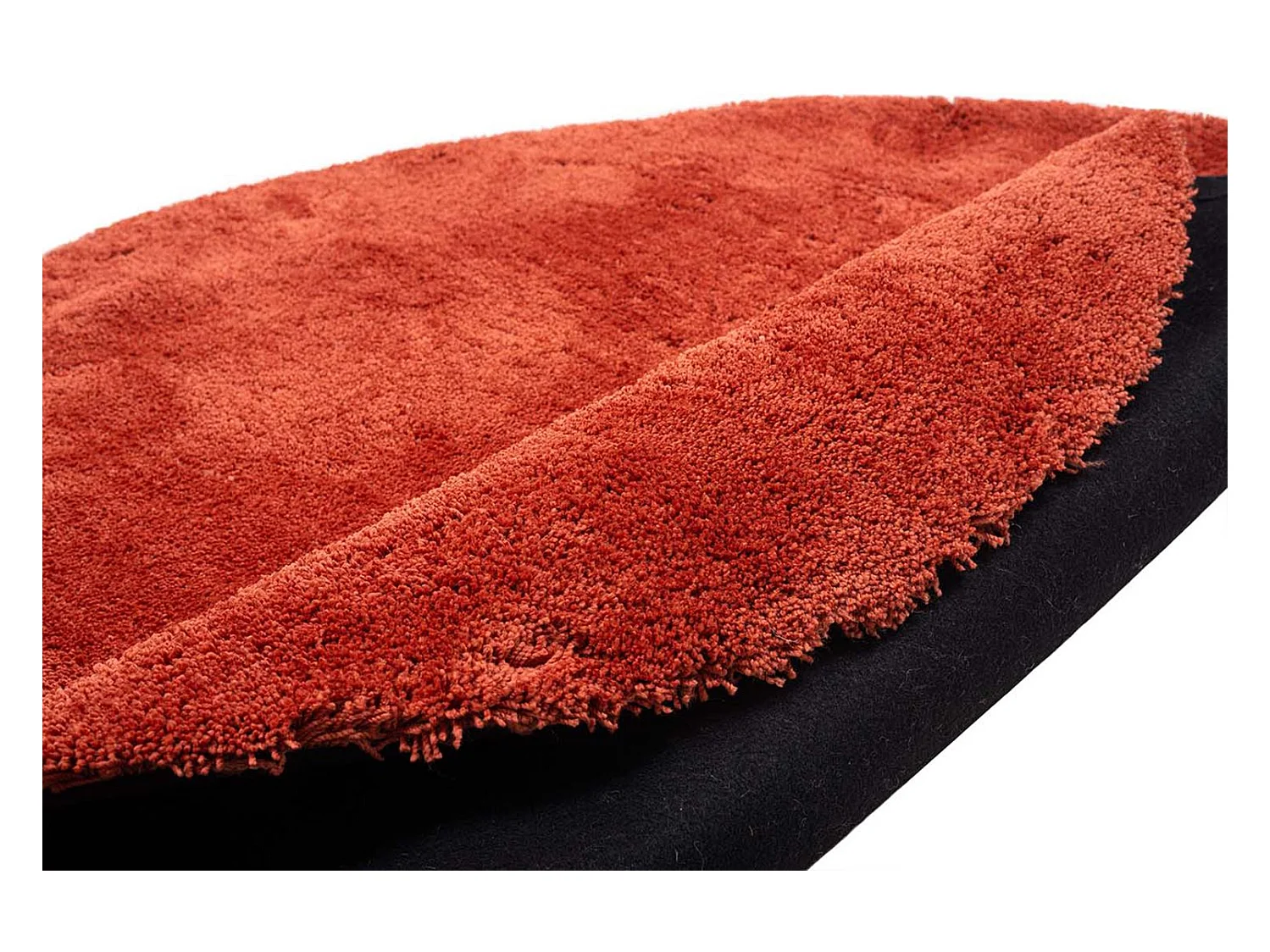 Tapis Shaggy tufté à la main 80x120 cm rouille Cozy