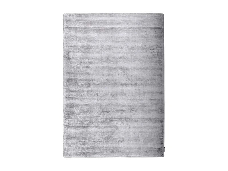 Handgewebter Viskoseteppich 250x350 cm Grau Shine