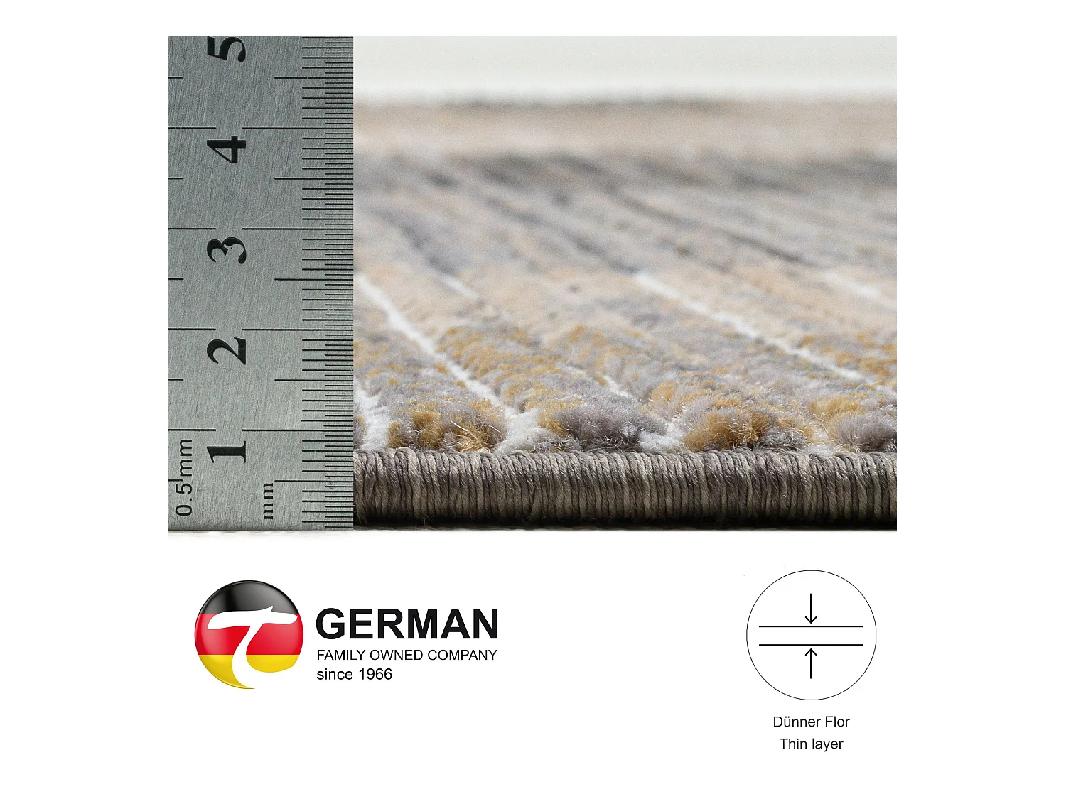 Tappeto a trama piatta con effetto patchwork  240x340 cm beige Corduletta