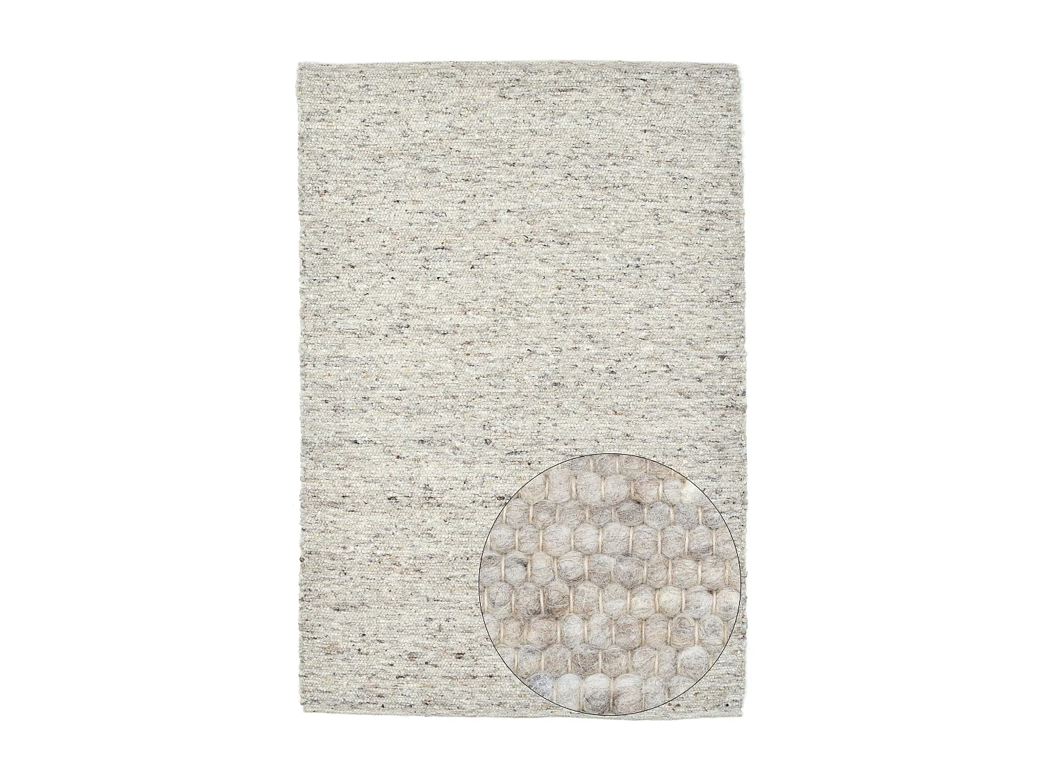 Tapis en laine tissé à la main réversible 250x350 cm sable multi Alm-Glück