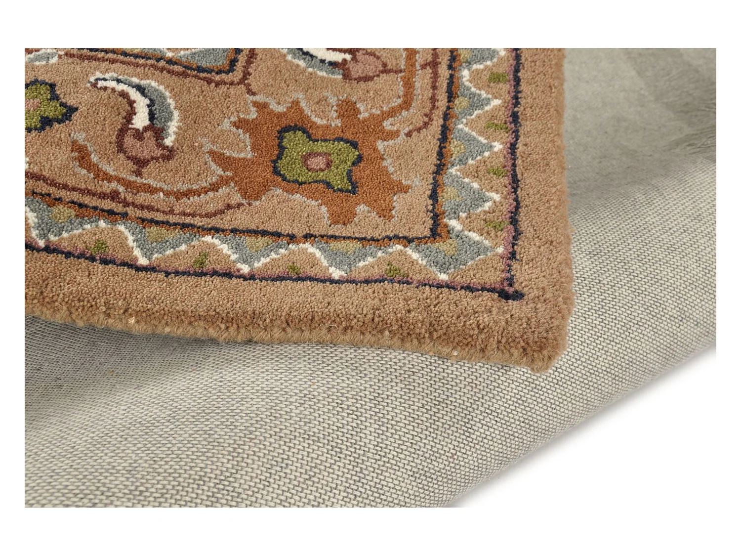 Tapis d'Orient tufté à la main en laine 140x200 cm beige Royal Orient