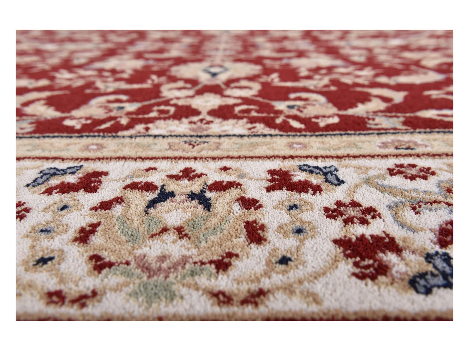 Tapis d'Orient tissé avec bordure 133x190 cm rouge Dolna