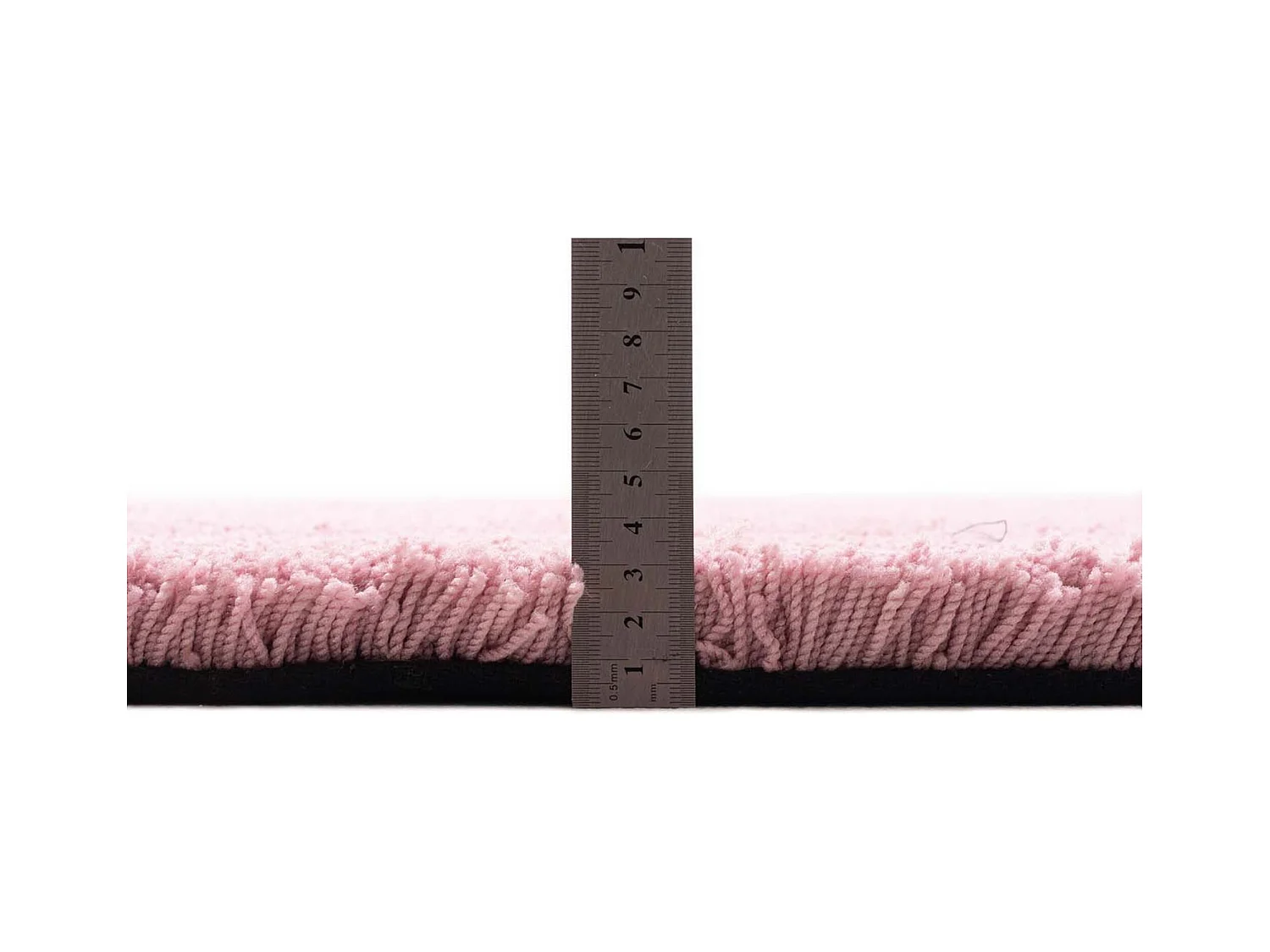 Handgetufteter Shaggyteppich 65x135 cm Rose Cozy