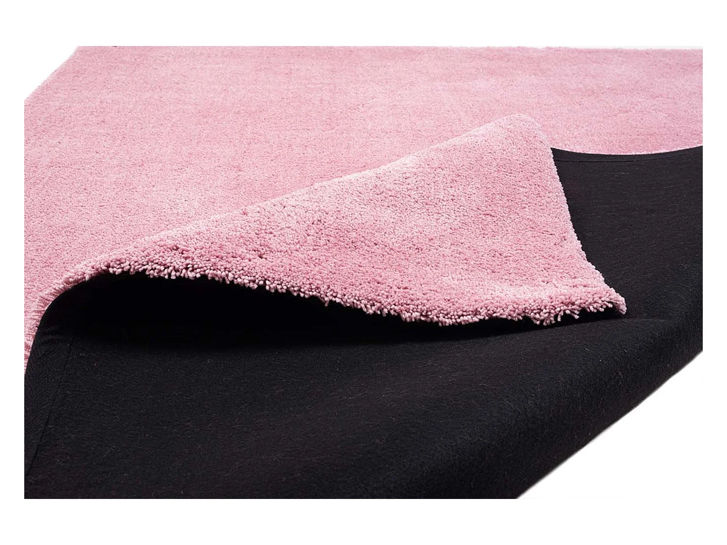 Handgetufteter Shaggyteppich 65x135 cm Rose Cozy