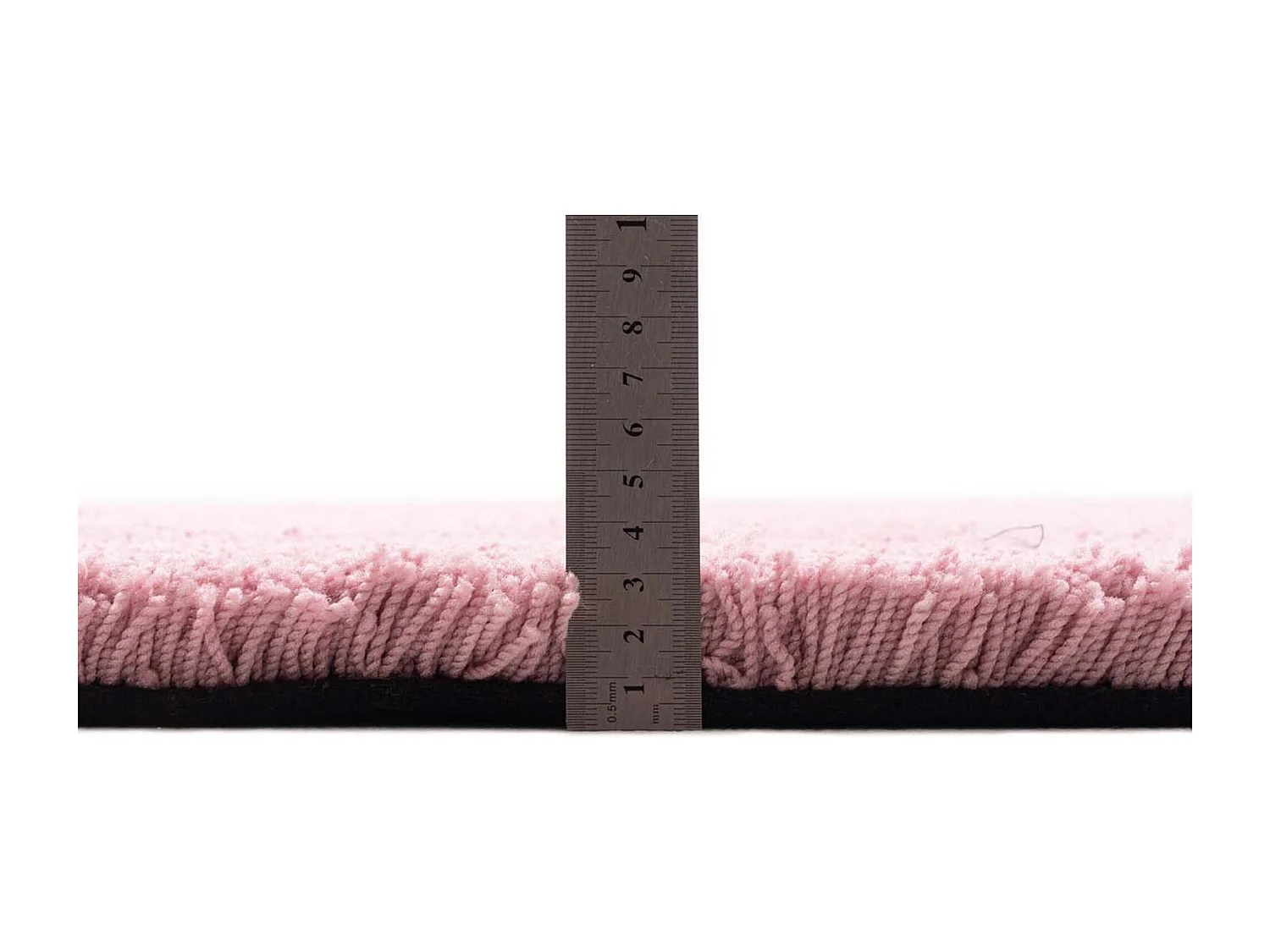 Tapis Shaggy tufté à la main 65x135 cm rose Cozy
