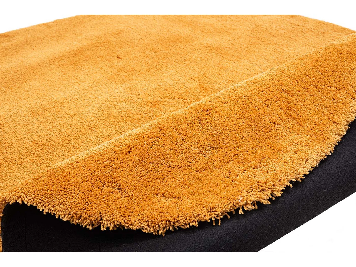 Tapis Shaggy tufté à la main 135x200 cm or Cozy