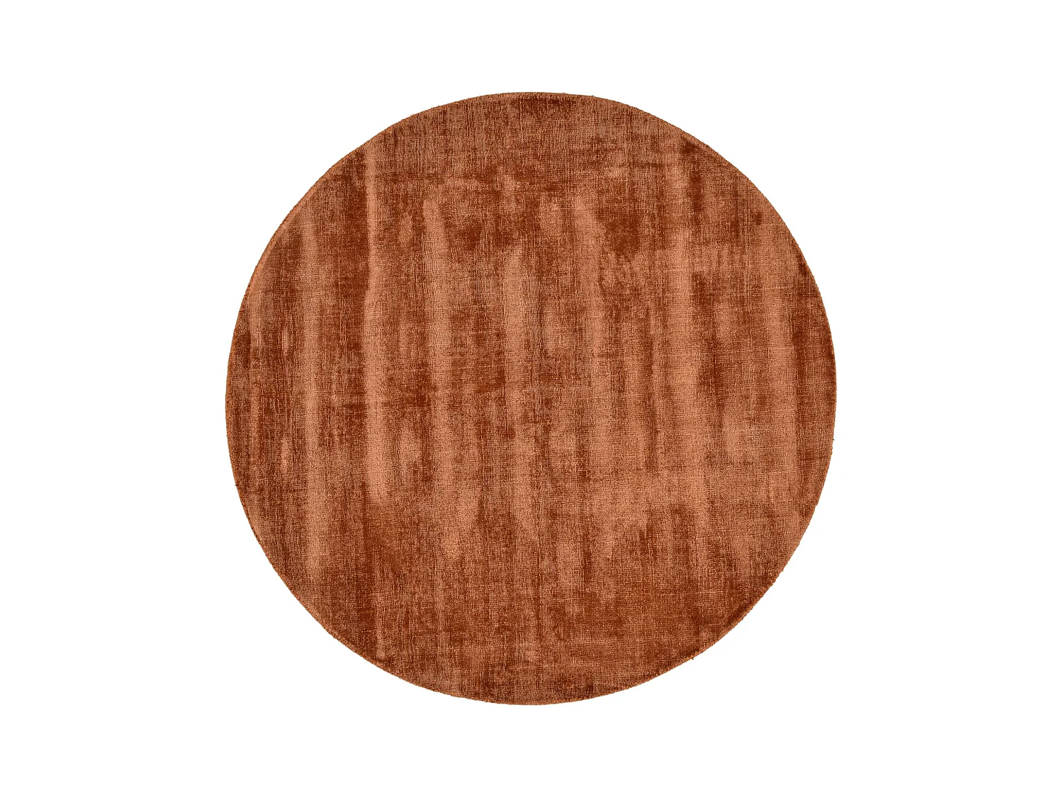 Handgewebter Teppich aus Viskose 120x120 cm Kupfer Star