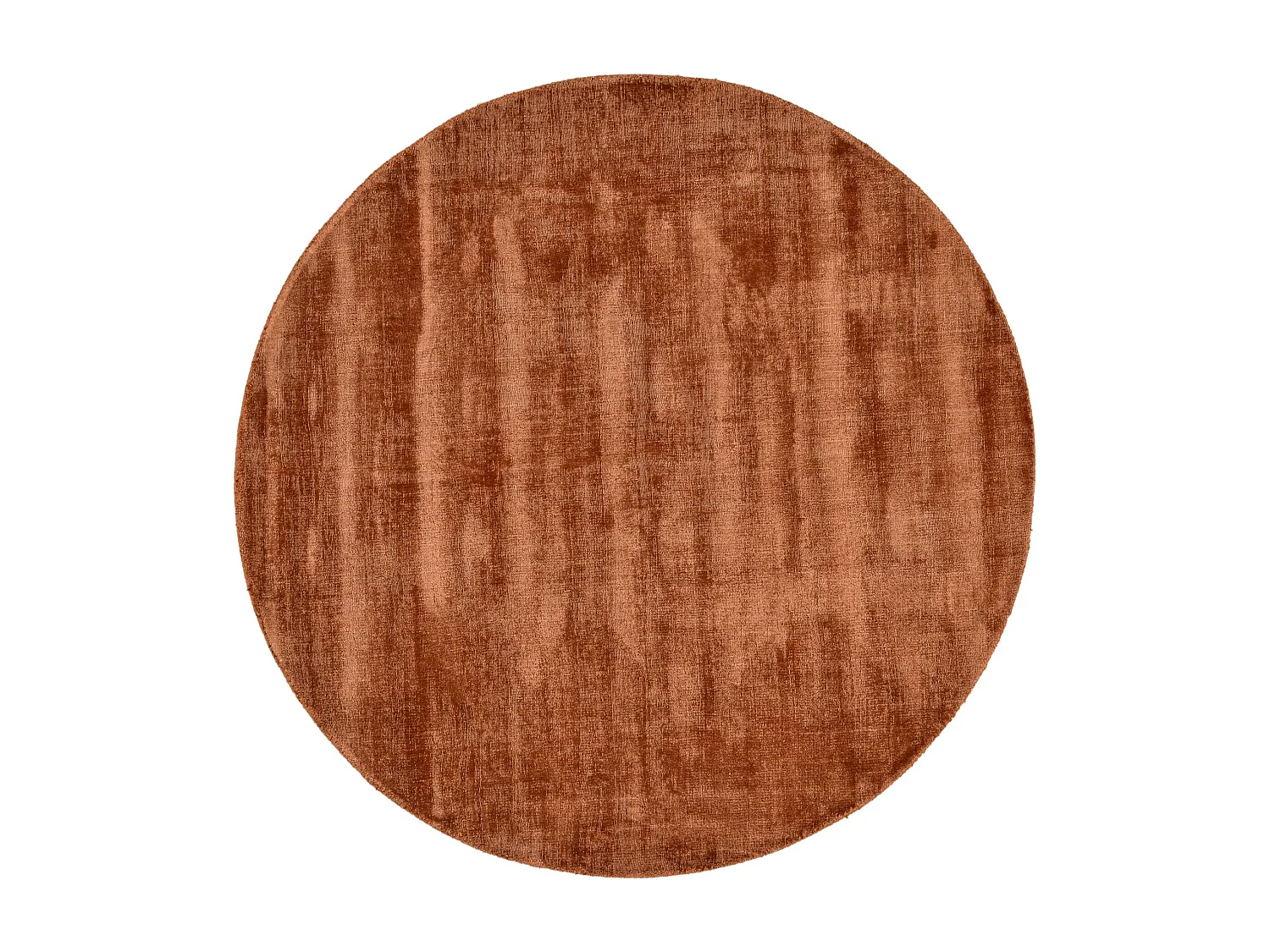 Tapis tissé à la main en viscose120x120 cm cuivre Star