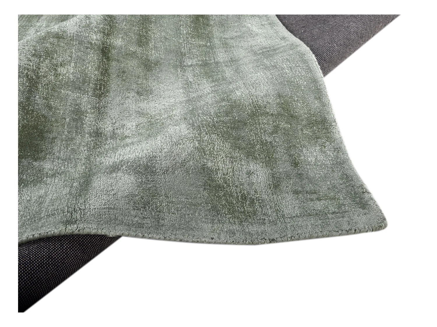 Tapis en viscose tissé à la main 160x230 cm vert Shine