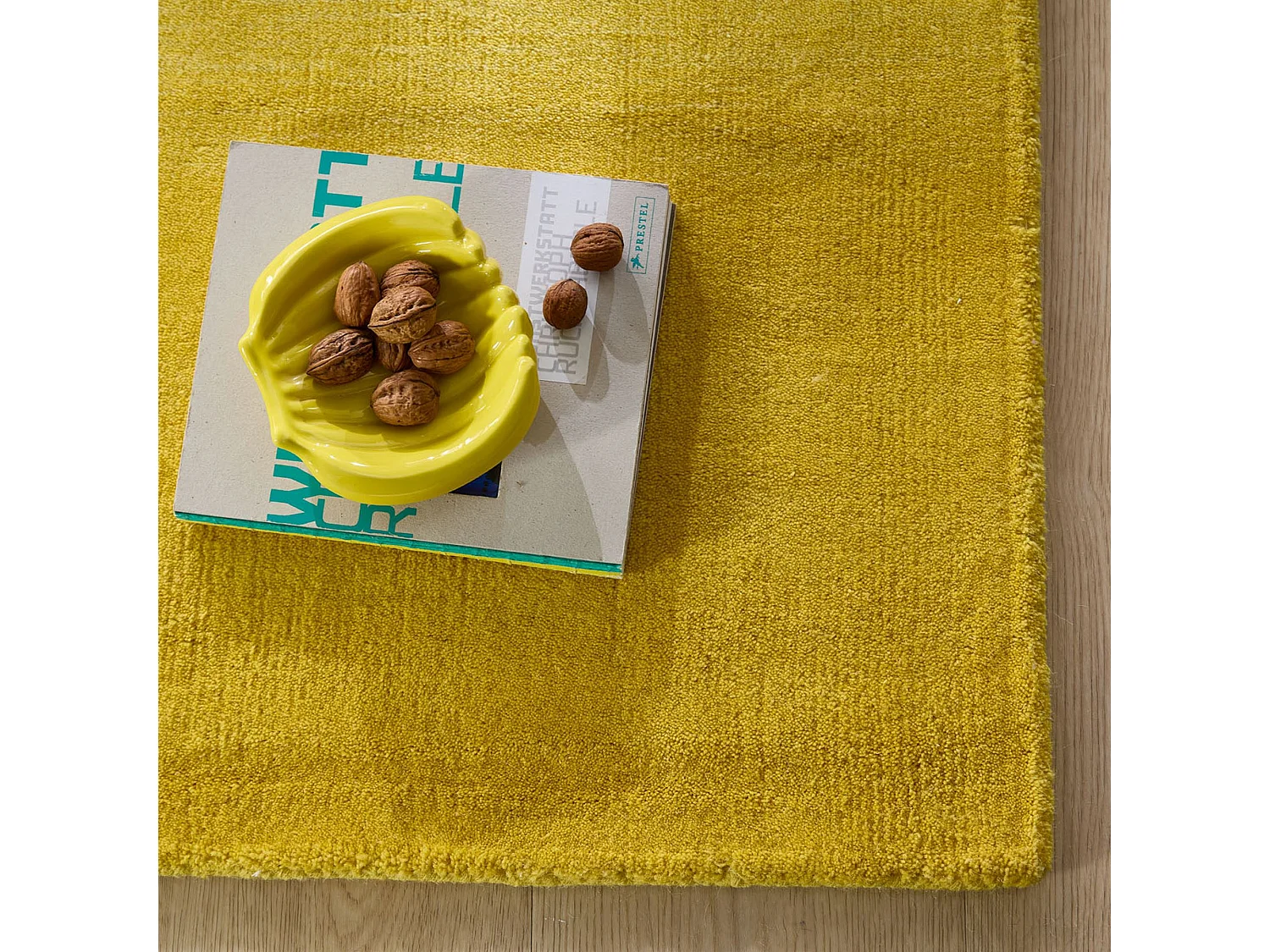 Tapis en laine avec dégradé de couleurs 160x230 cm jaune Wool Comfort