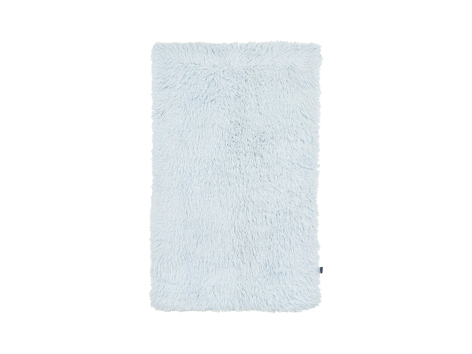 Handgewebter Naturwollshaggy 180x250 cm Hellblau Fluffy
