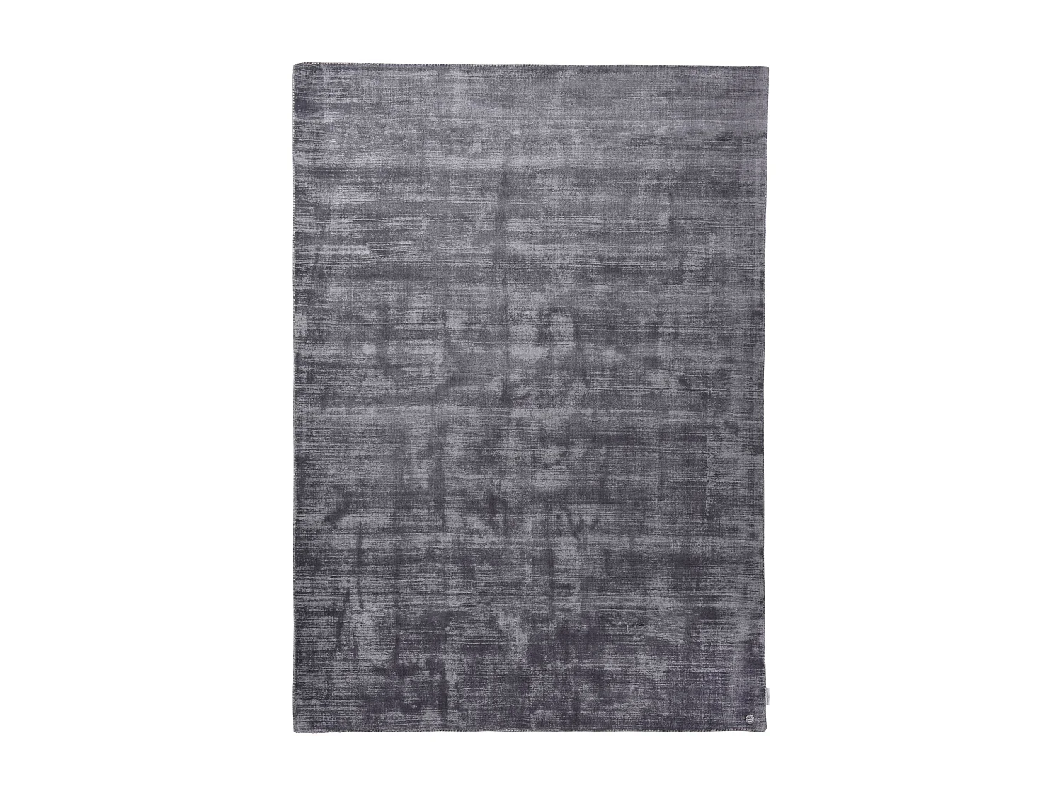 Handgewebter Viskoseteppich 85x155 cm Anthrazit Shine