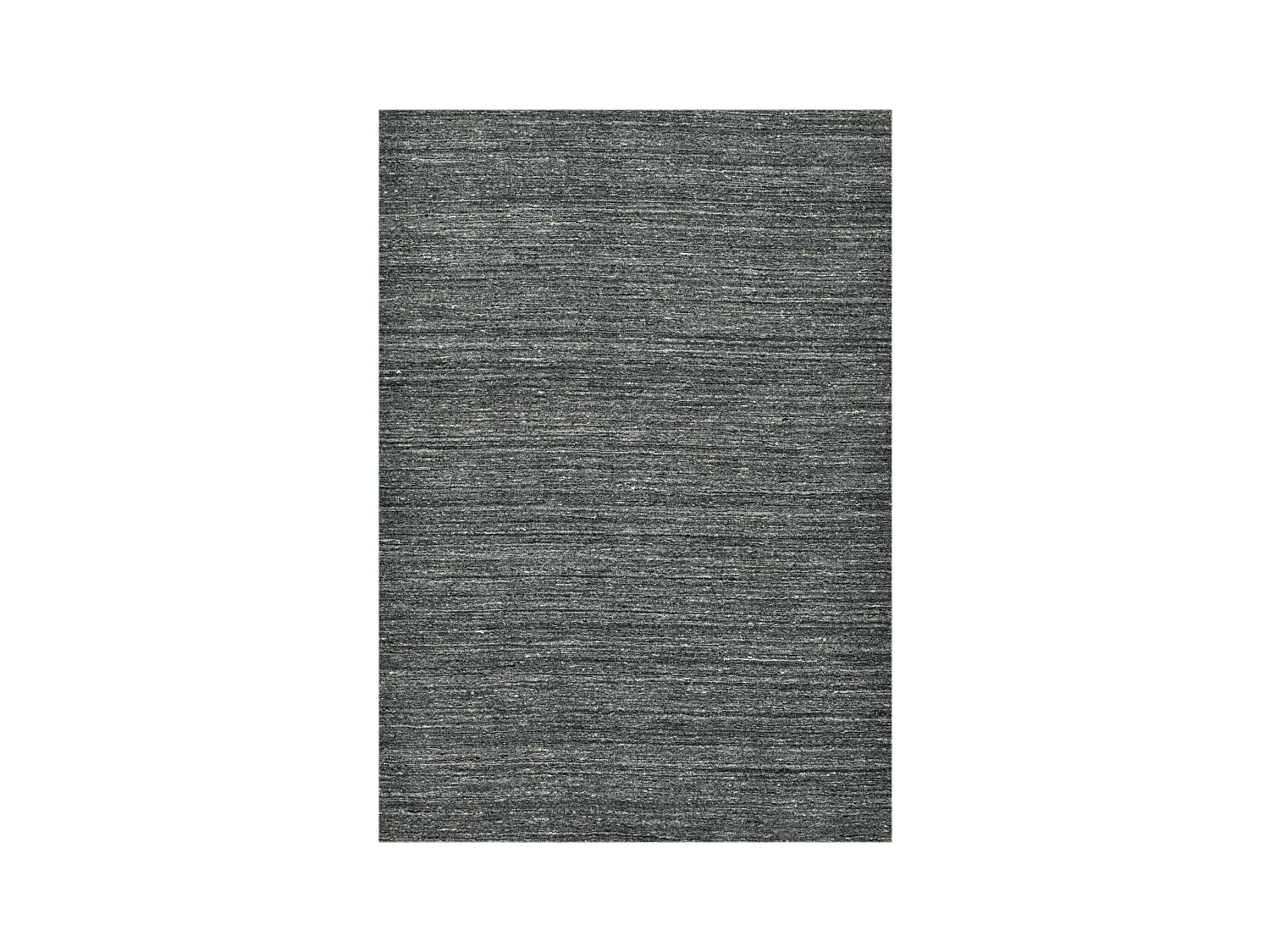 Handgeweven UNI wollen tapijt 140x200 cm antraciet Pure